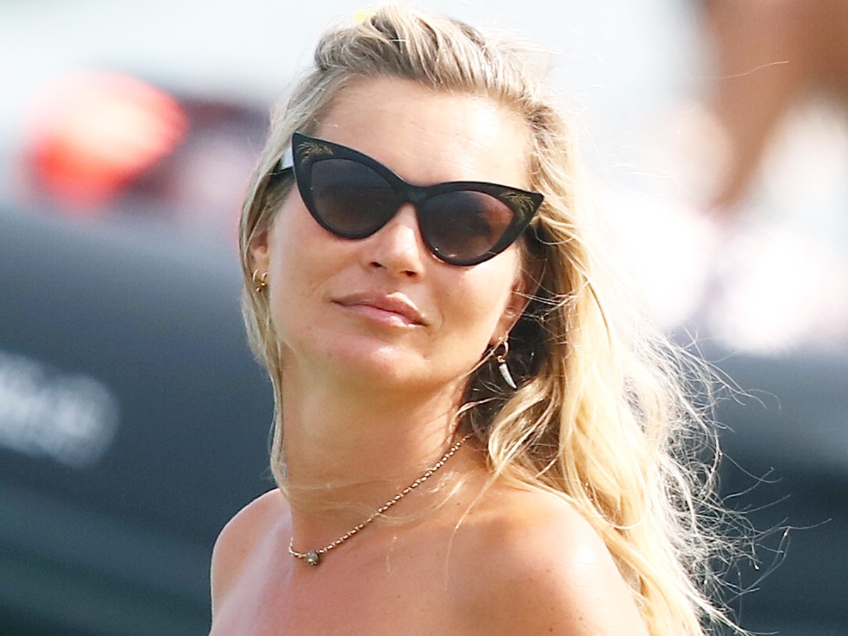 Kate Moss Wears a Bikini on Vacation in Saint Tropez