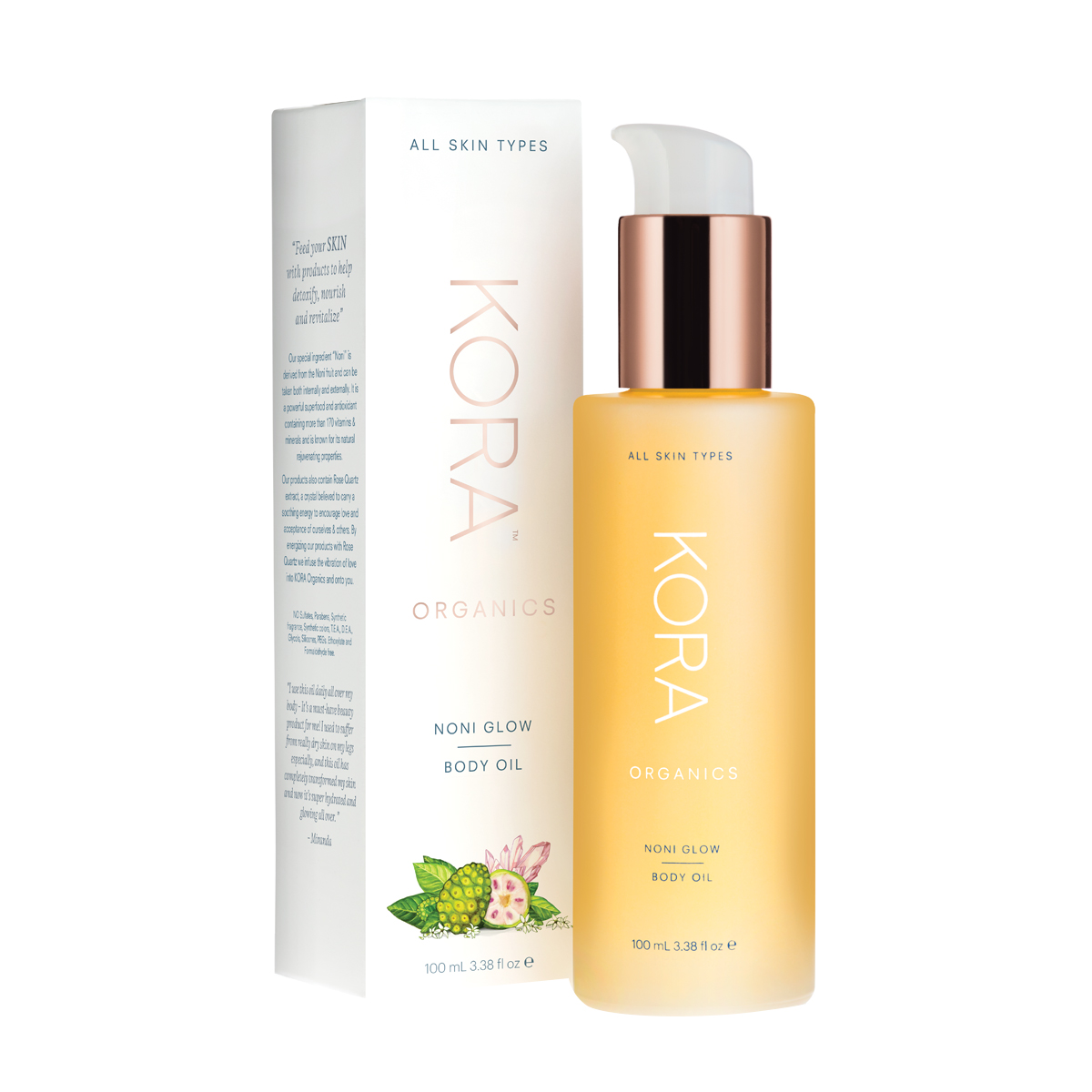 Clean Beauty Products for Mature Skin: Kora Organics Noni Glow Body Oil