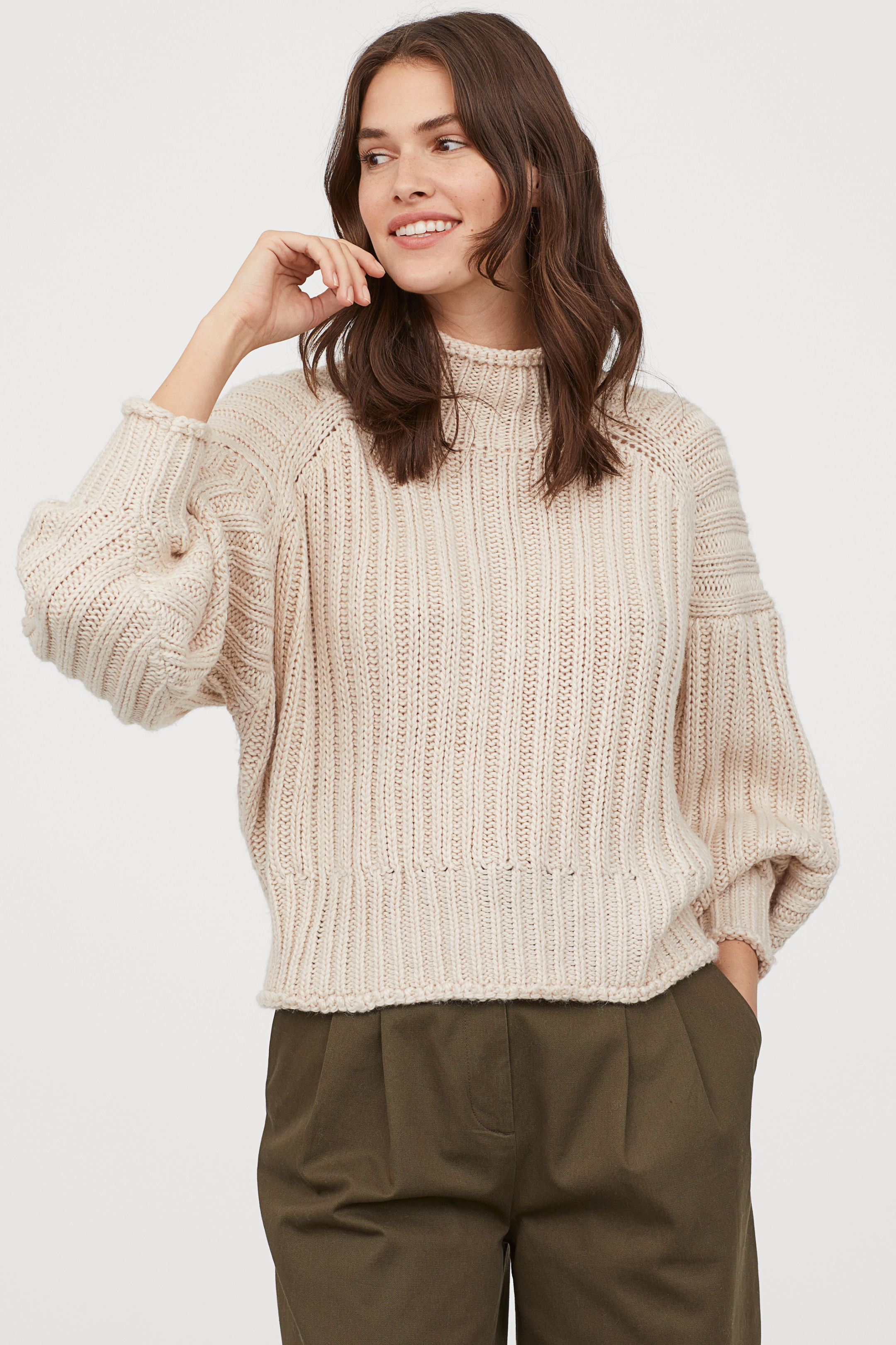 h&m chunky knit sweater