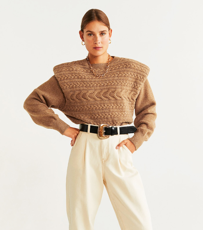 Doviđenja presedan badminton  The Mango Cable Knit Jumper Everyone Is Wearing | Who What Wear