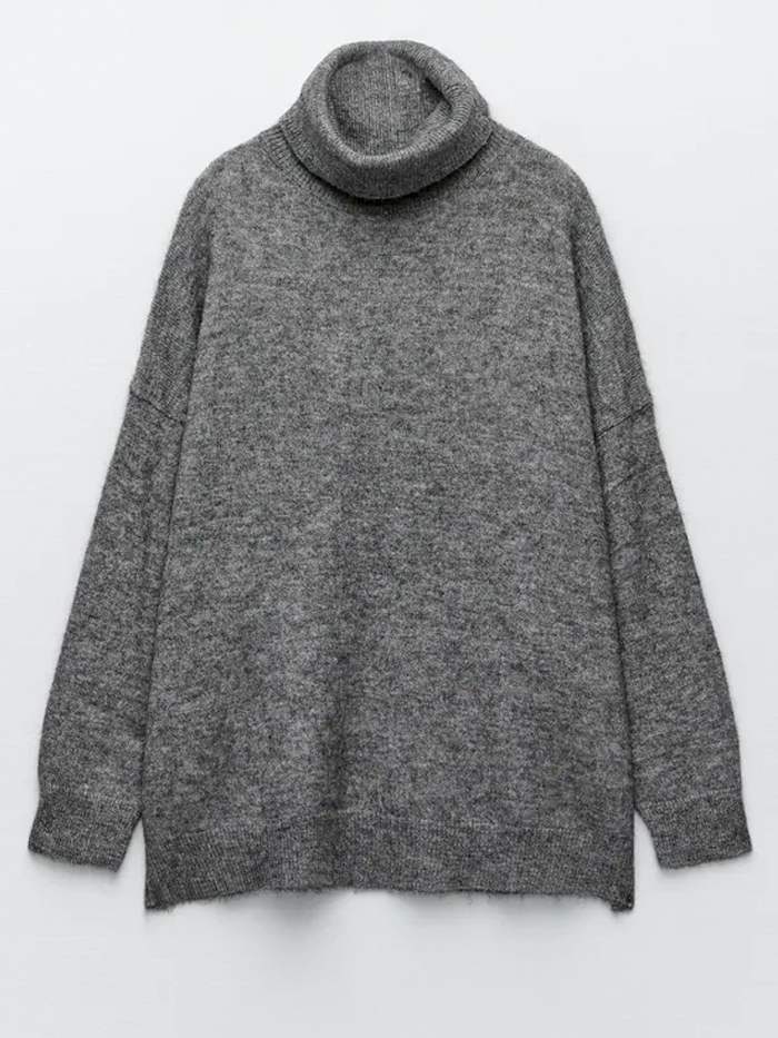 Zara Oversize Alpaca Wool High Neck Sweater