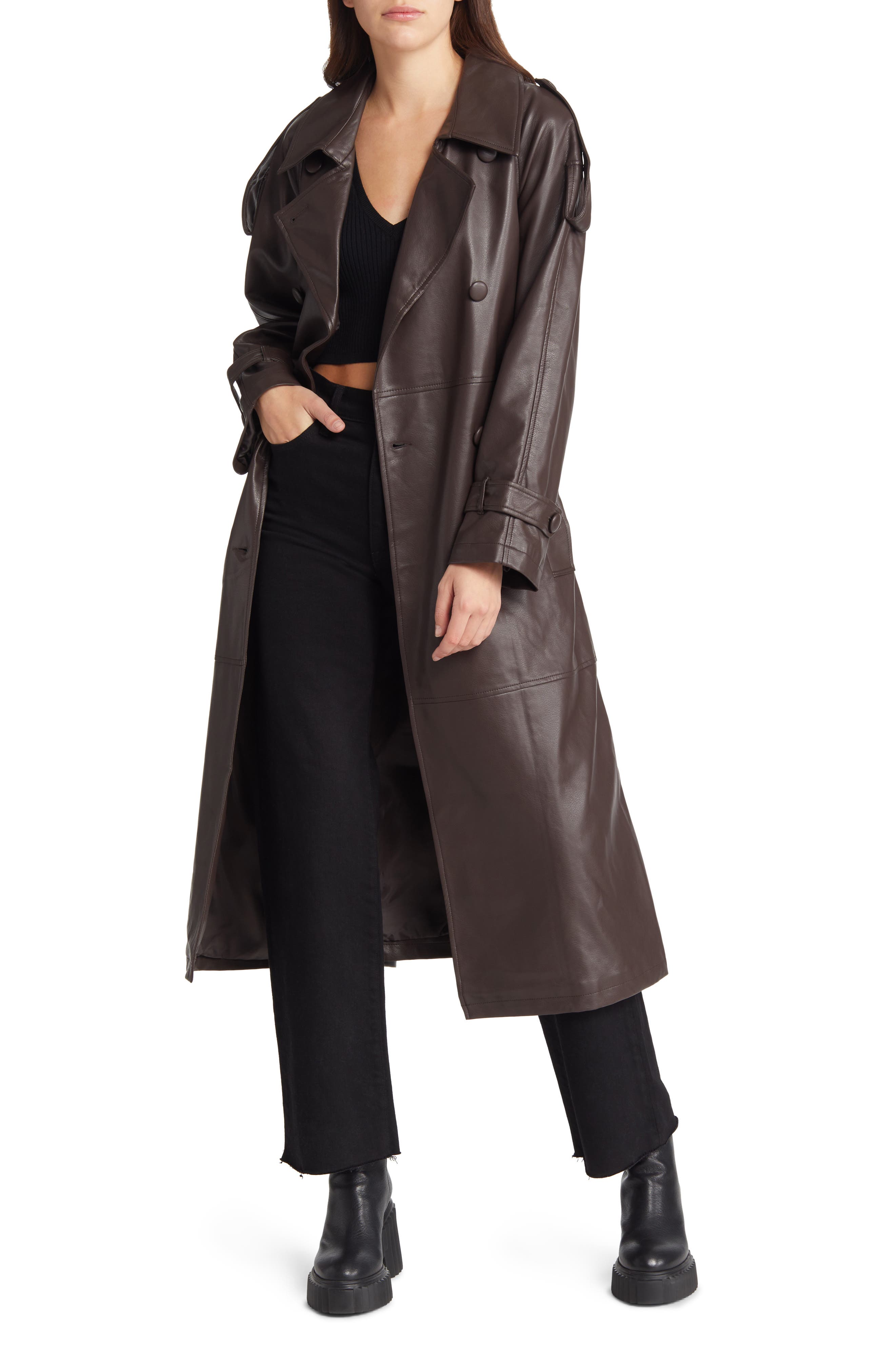 The Best Leather Trench Coats To Shop Now