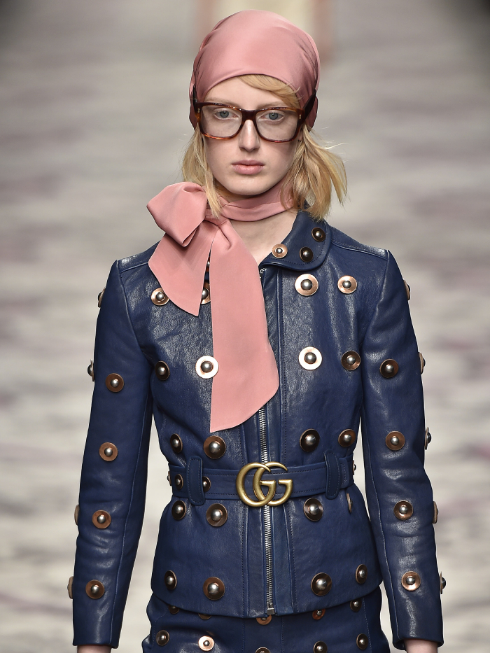 how to style a gucci belt: alessandro michele gucci belt on the 2015 runway