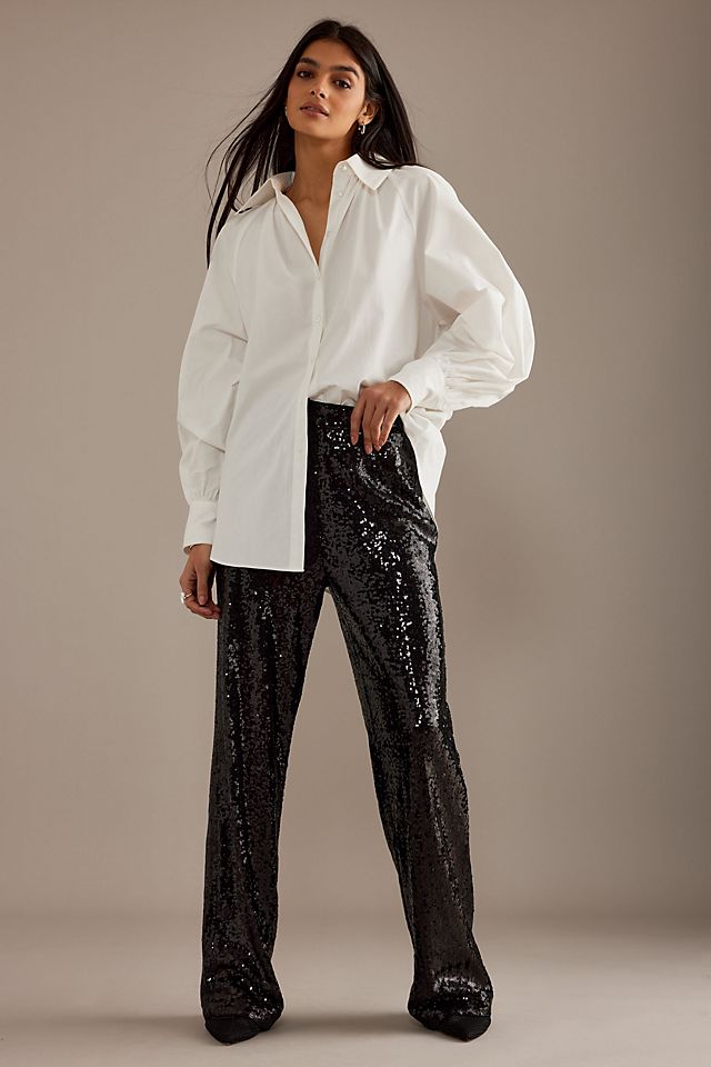 The Best Sequin Trousers to Wear This Party Season | Who What Wear UK