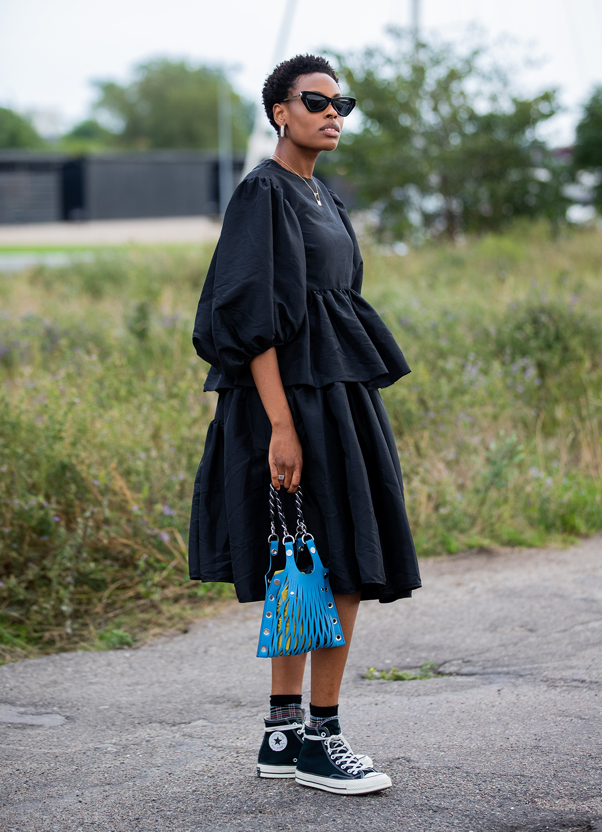 Ayanapa Peplum Dress black business style Fashion Dresses Peplum Dresses 