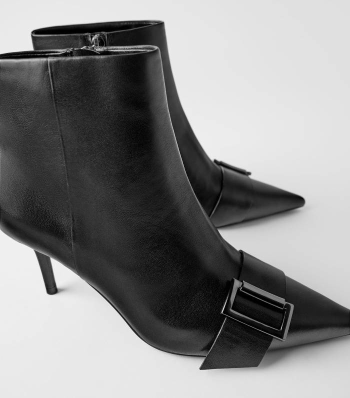 zara ankle boots with studs