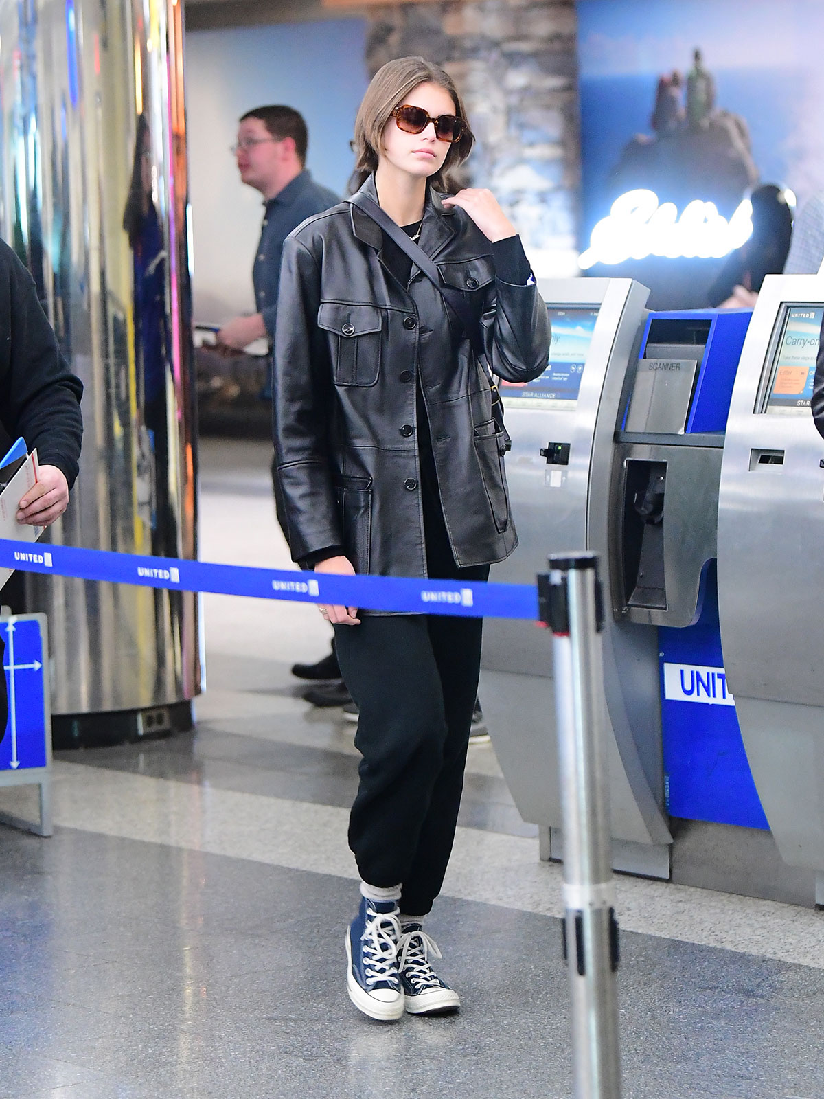 Kaia Gerber Wore Converse Sneakers With 