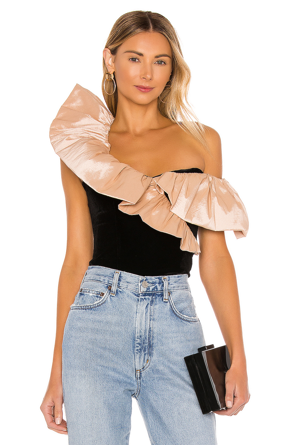 LPA Alexis Top in Black and Nude