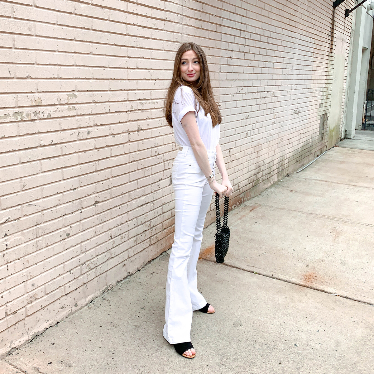 white and black outfits for spring