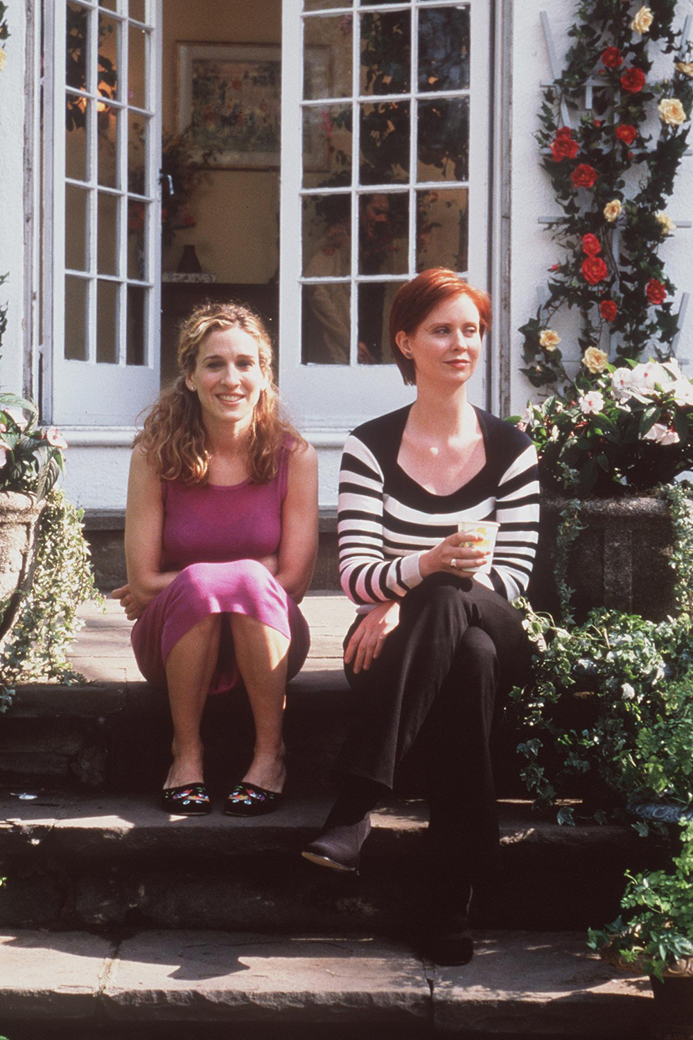 Carrie Bradshaw working from home outfits