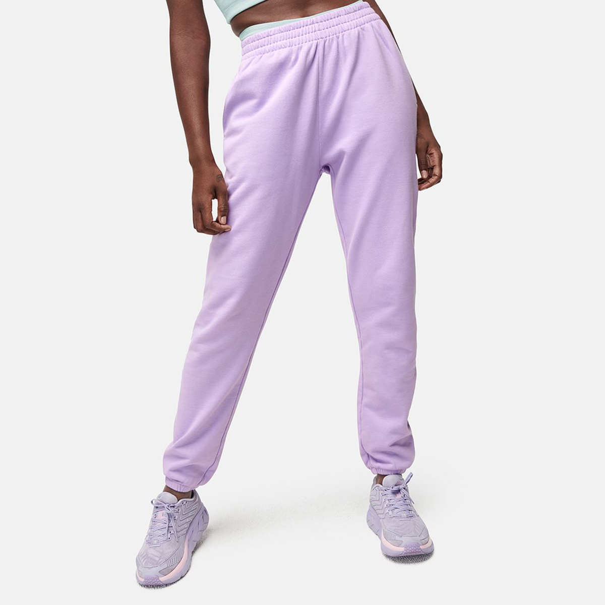 purple nike sweatpants womens