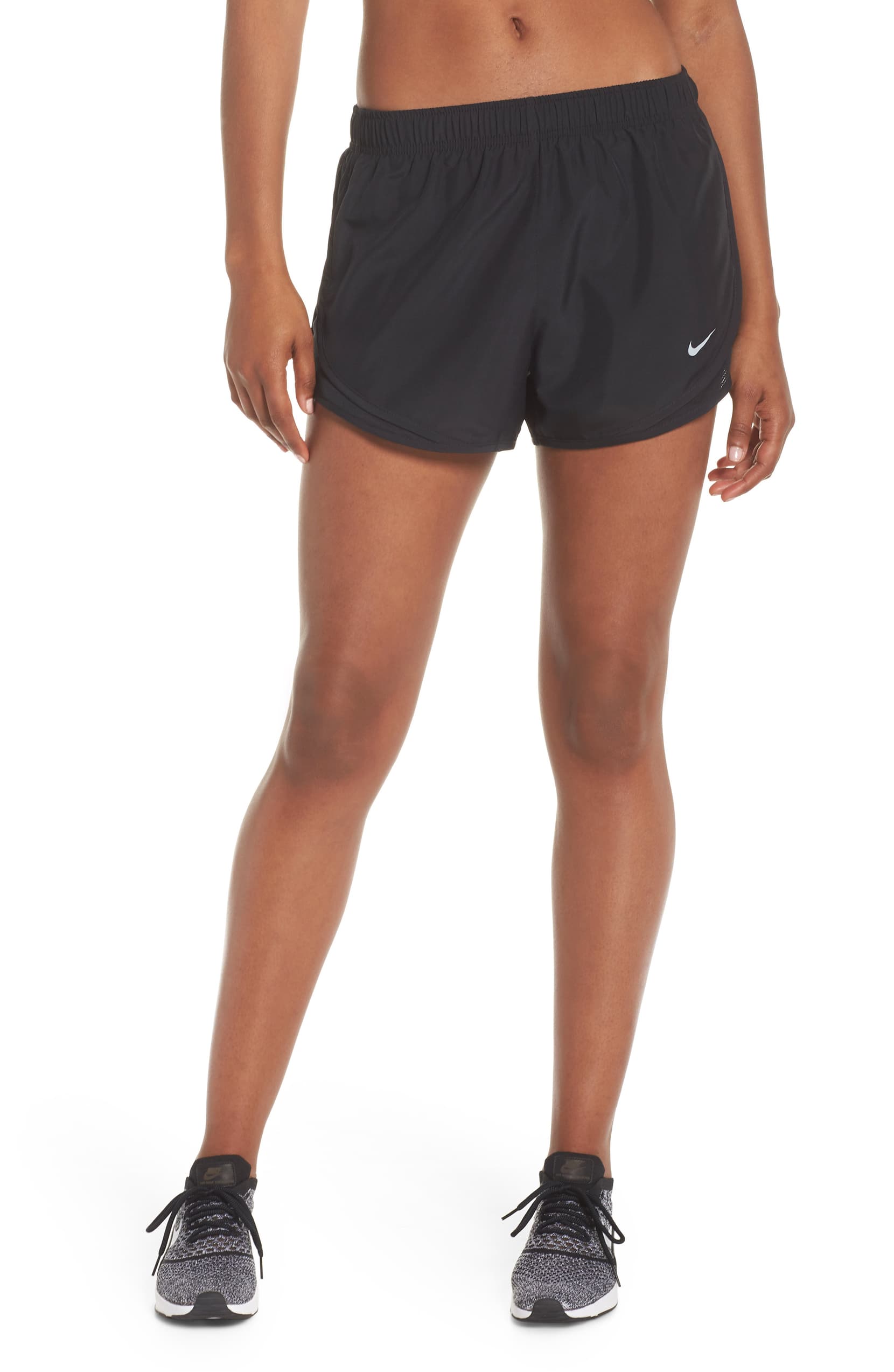 black athletic shorts outfit