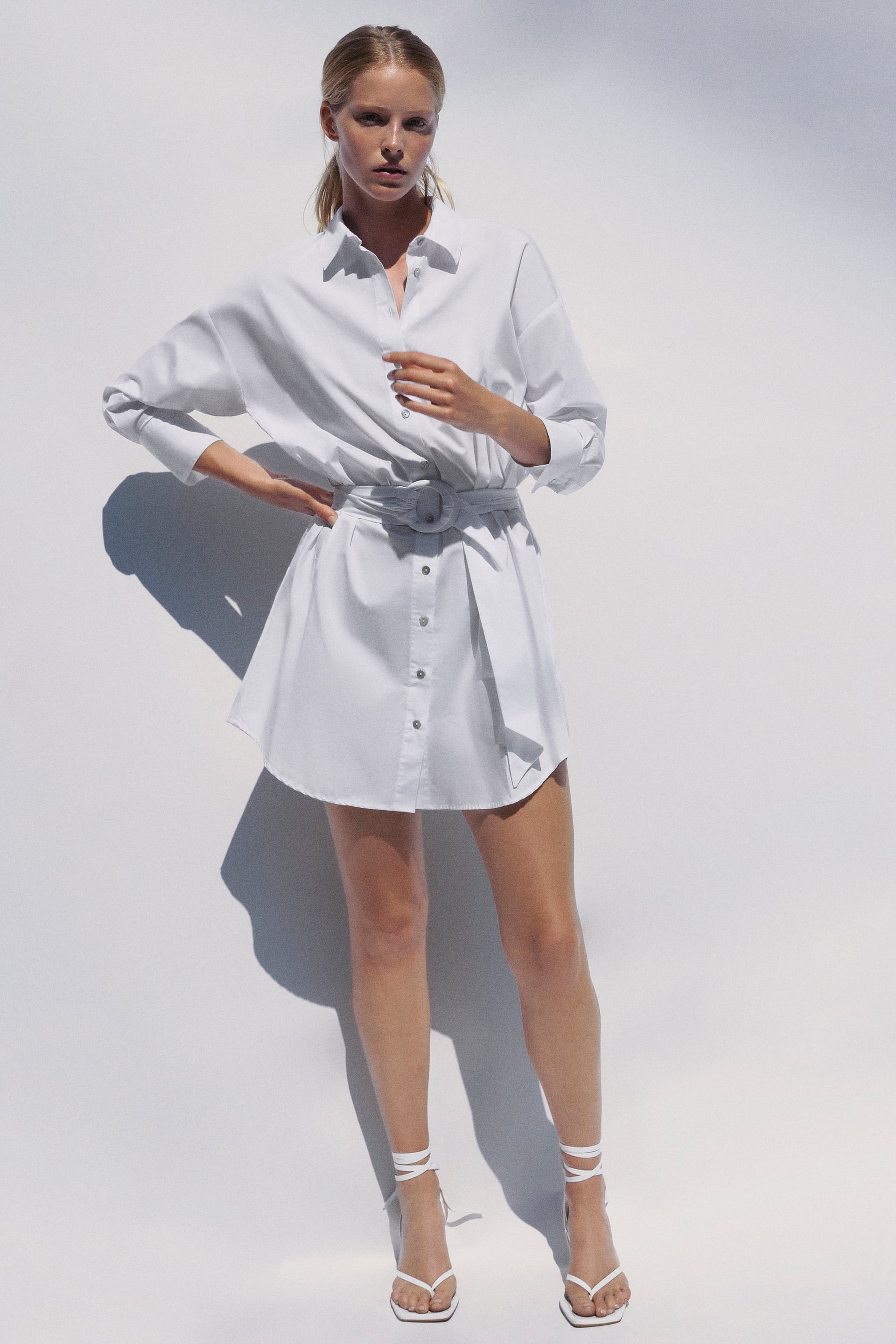 Featured image of post Zara White Satin Shirt Dress : White button down shirt button downs button up shirts white shirts women elegant outfit danielle top is a women&#039;s white button down shirt, minimalist and fabulous.