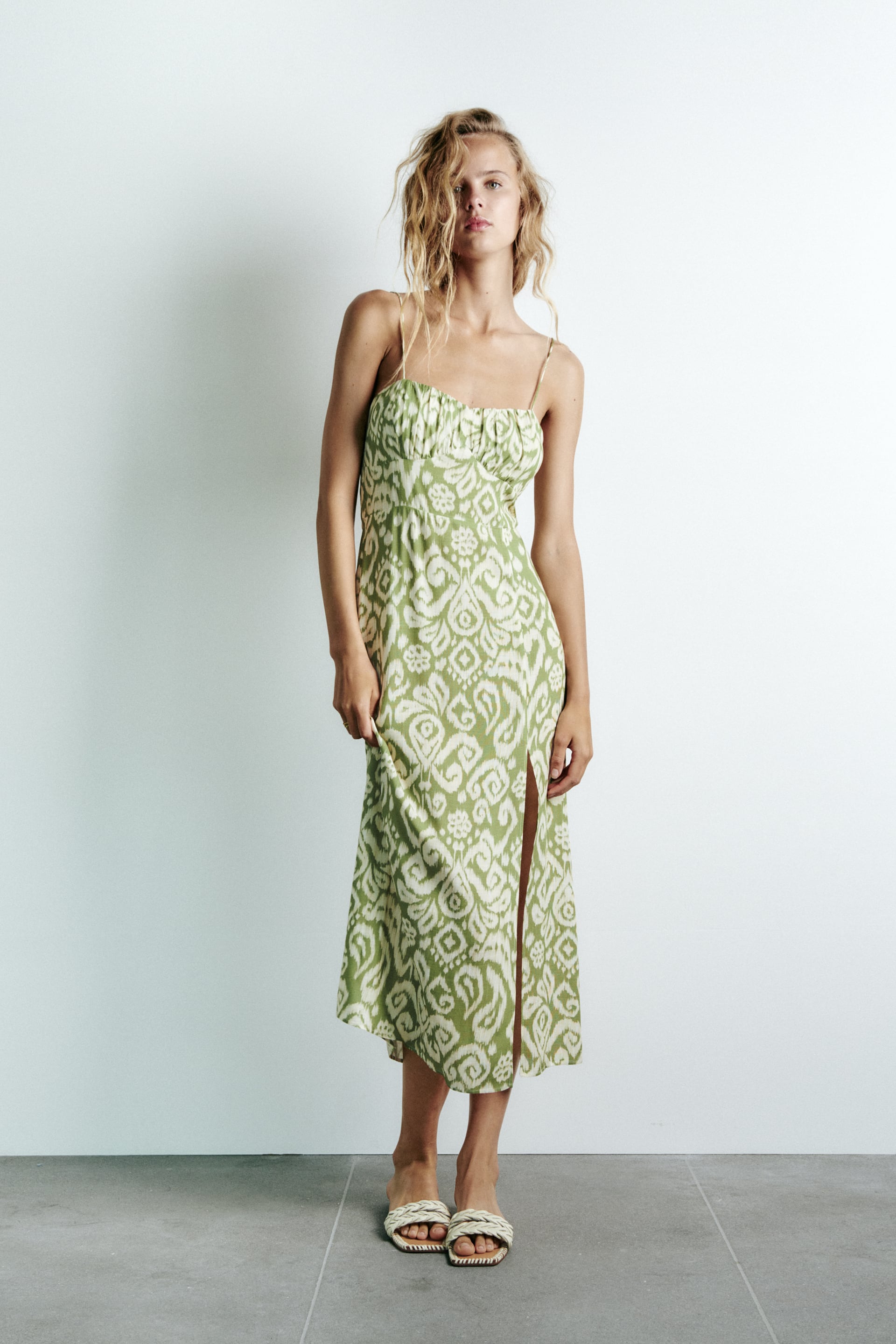 Zara Printed Corsetry-Inspired Dress