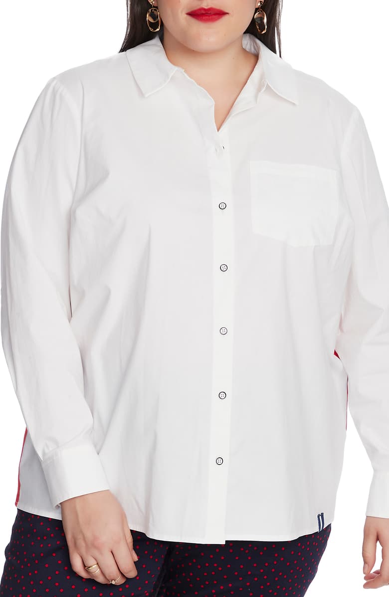 Court & Rowe Embroidered Button-Up Shirt