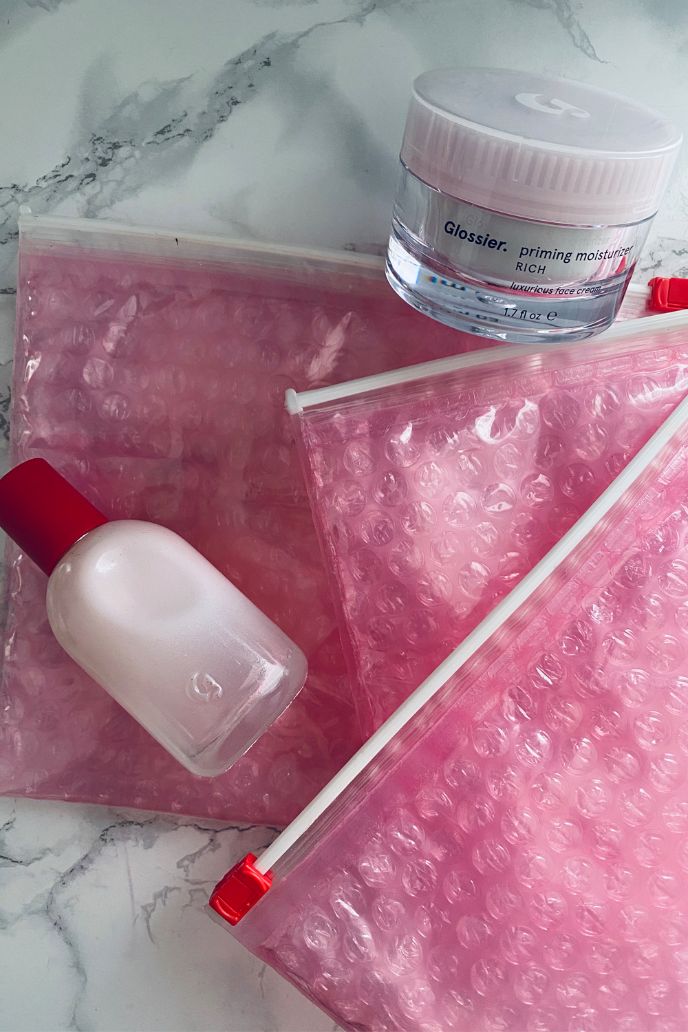 Glossier Priming Moisturizer Balance: Glossier products