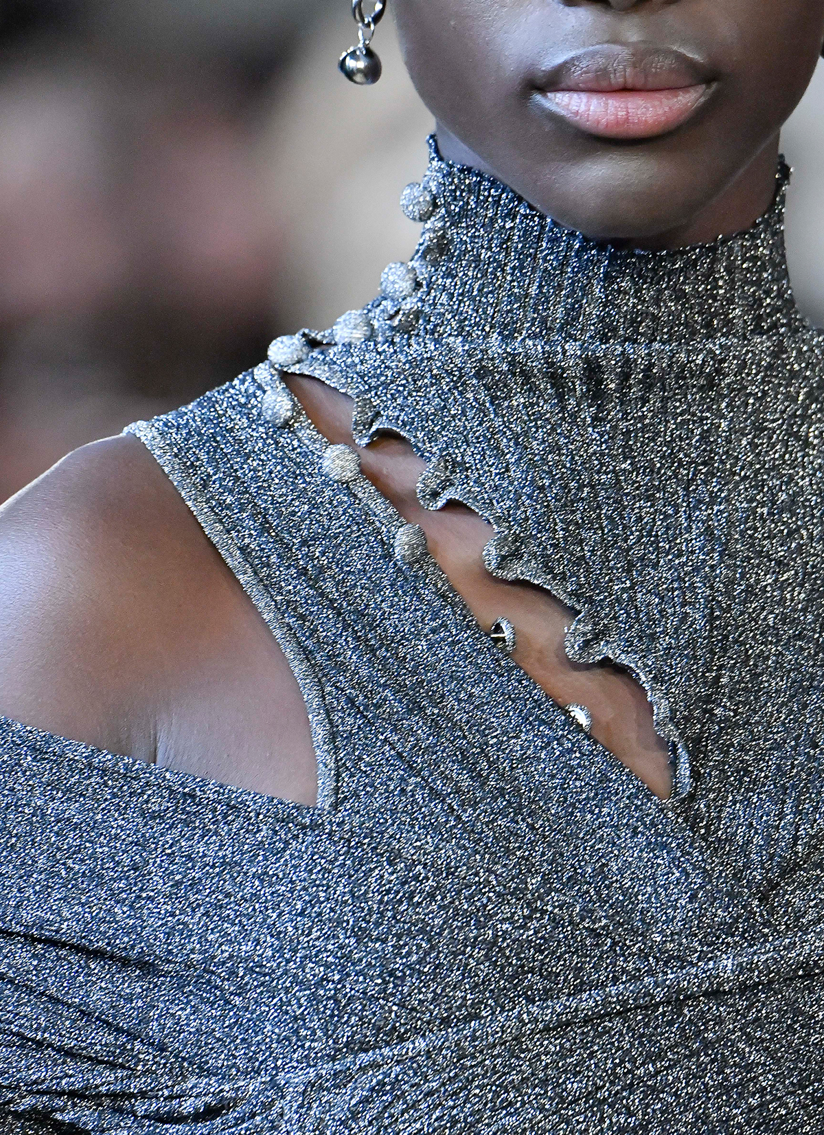 Autumn winter 2020 fashion trends: silver knitwear at Altuzarra