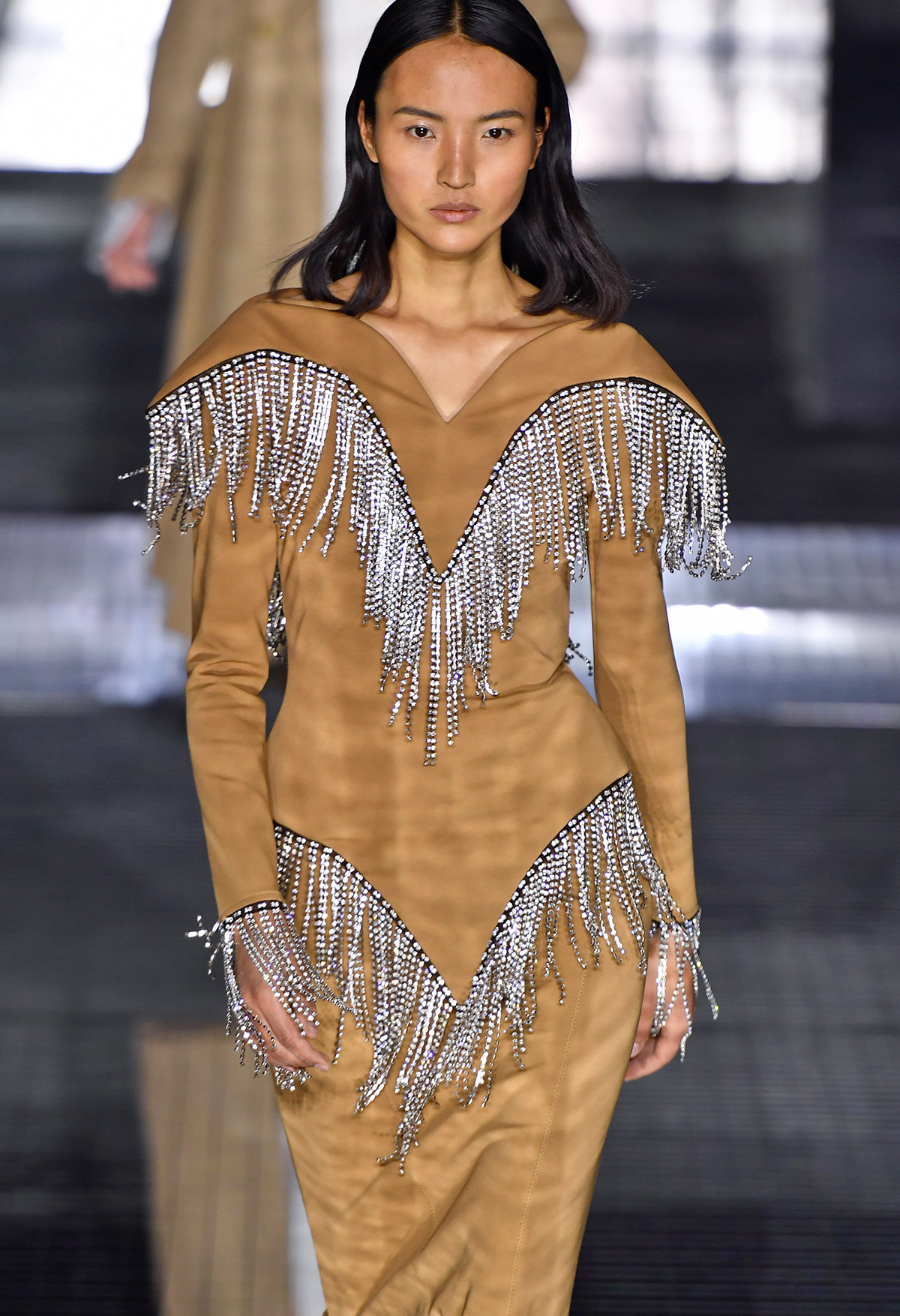 Autumn winter 2020 fashion trends: Burberry fringed dress