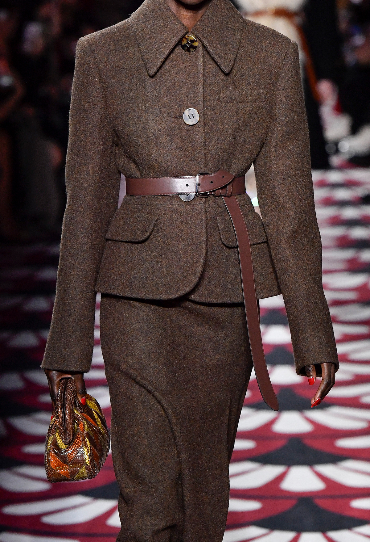 Autumn winter 2020 fashion trends: Michael Kors belted jacket