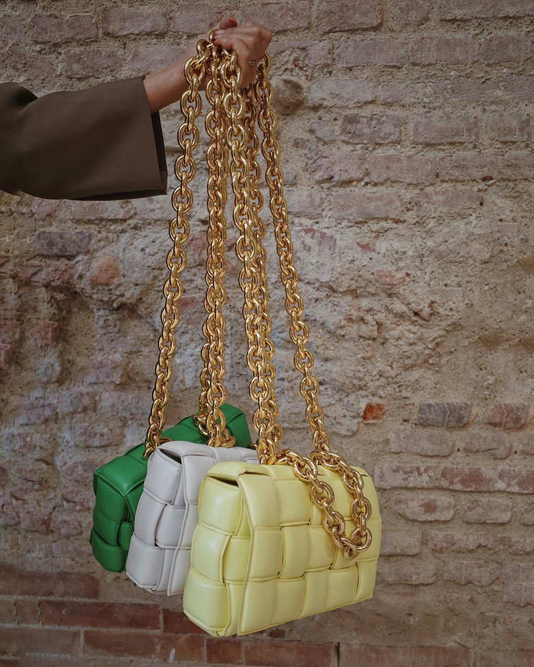 with chain bag