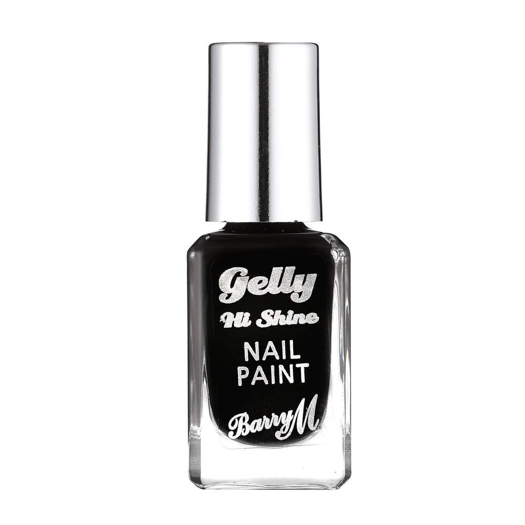 Barry M Gelly Hi Shine Nail Paint in Black Forest