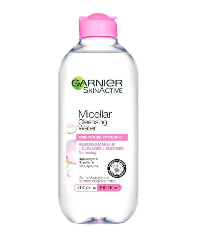 Garnier Micellar Water Facial Cleanser and Makeup Remover for Sensitive Skin