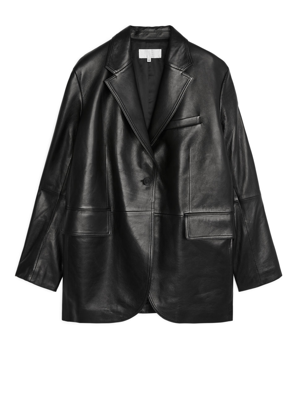 Arket Oversized Leather Blazer