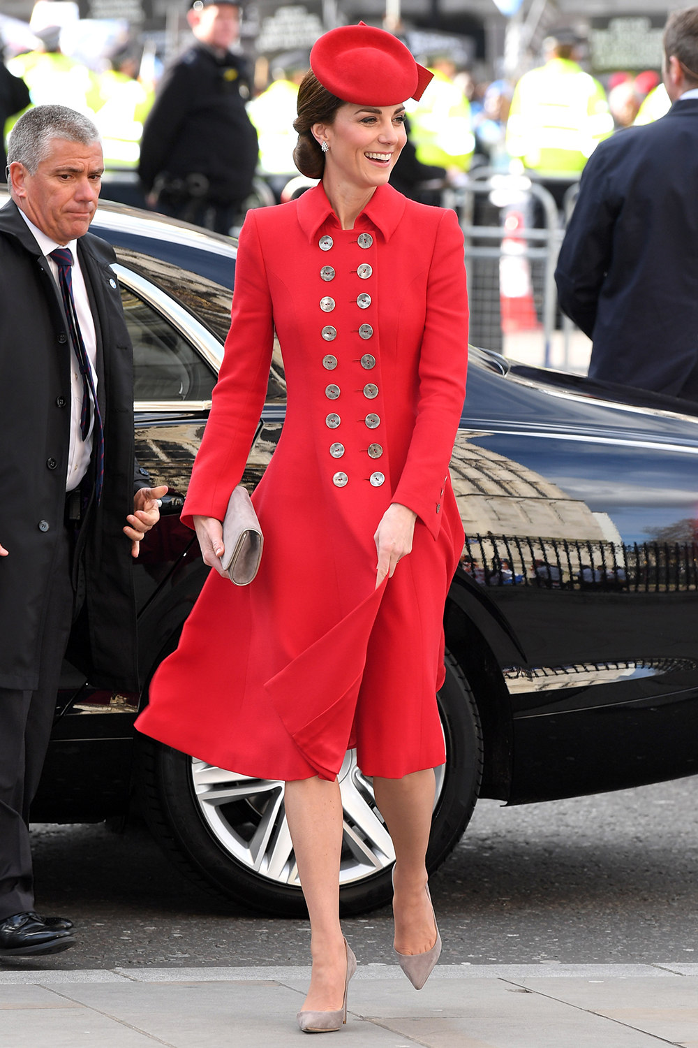 Kate Middleton S New Coat Shows Color, Kate Middleton Red Winter Coat Womens