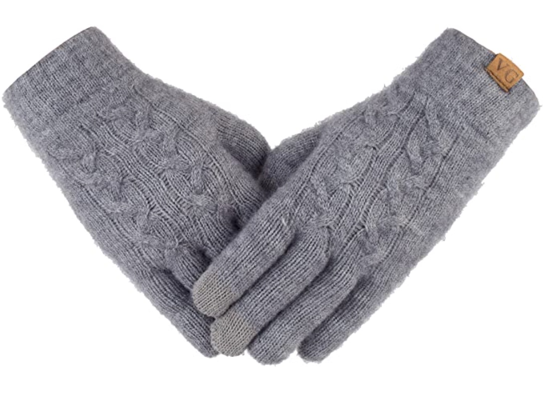Womens Leather Gloves Winter Driving Touchscreen Texting Gloves