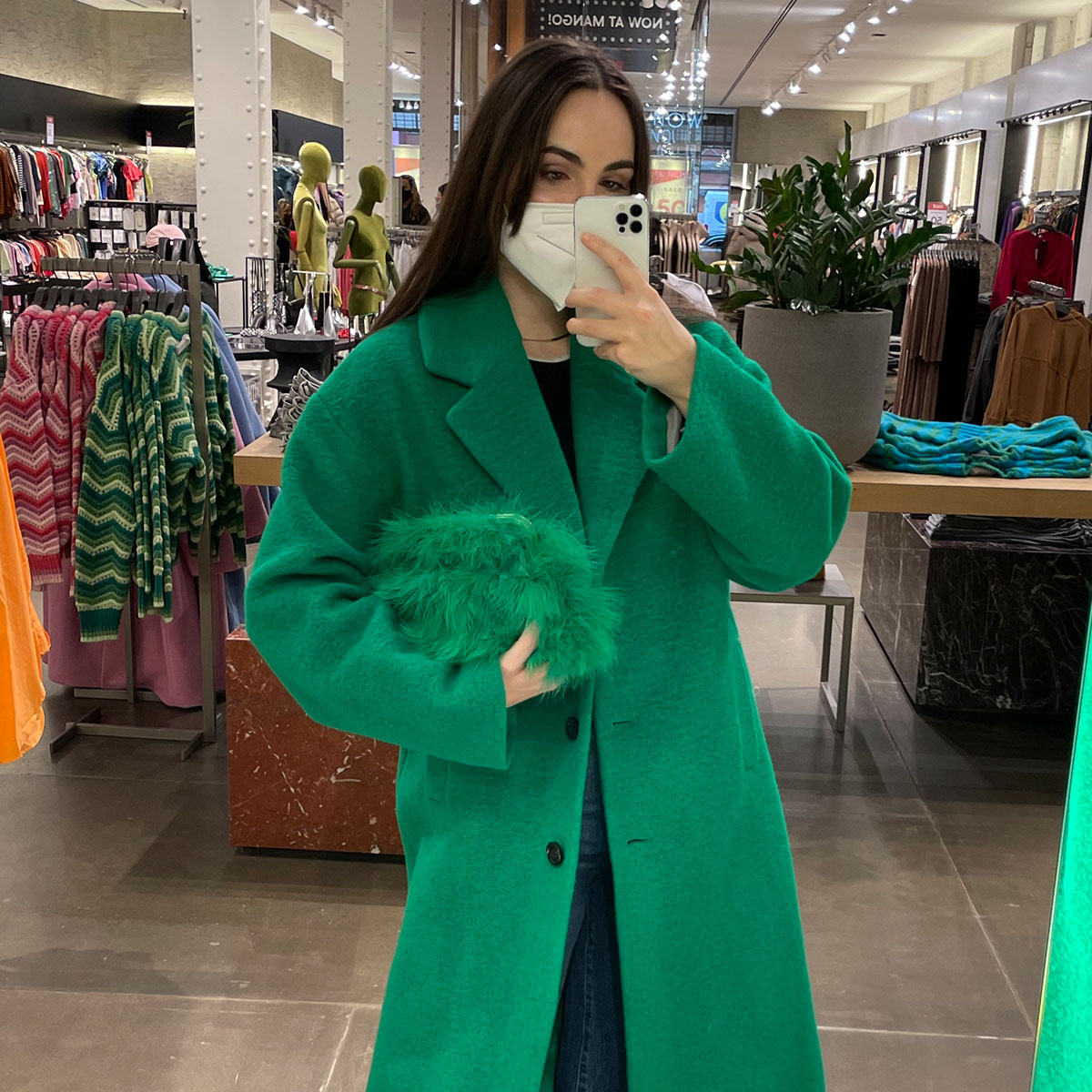Beige XXL WOMEN FASHION Coats NO STYLE discount 68% Violeta by mango Long coat 