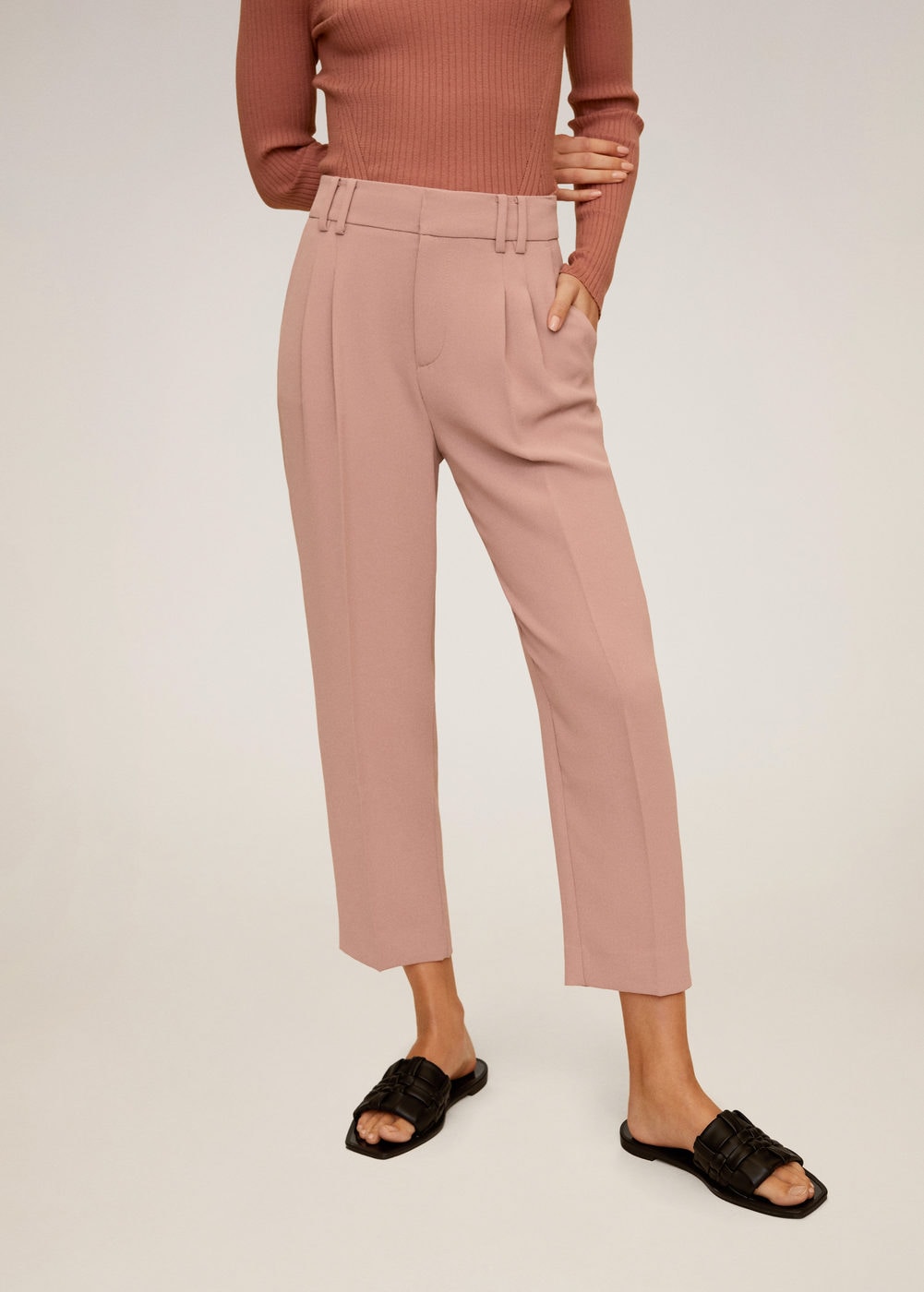 Fashion Trousers Low-Rise Trousers Betty Barclay Low-Rise Trousers light brown casual look 