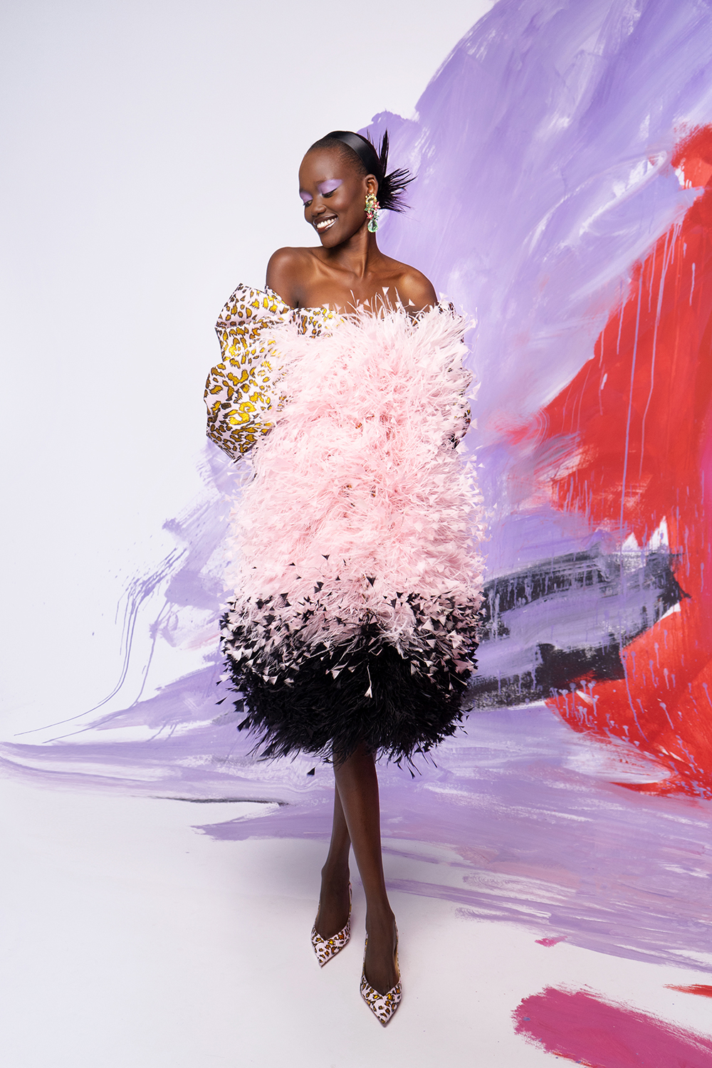 Sex and the City reboot: Halpern feather dress