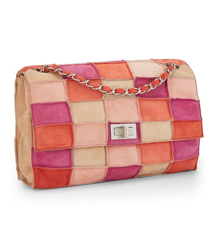 Chanel $950. With Code Today Only - Full Set - Limited Edition Suede  Patchwork Flap Shoulder Bag