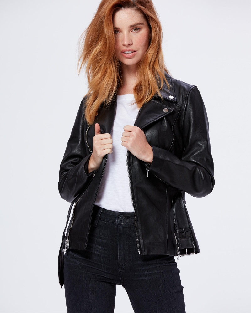 Irina Shayk Is Bringing Back Leather Moto Jackets | Who What Wear