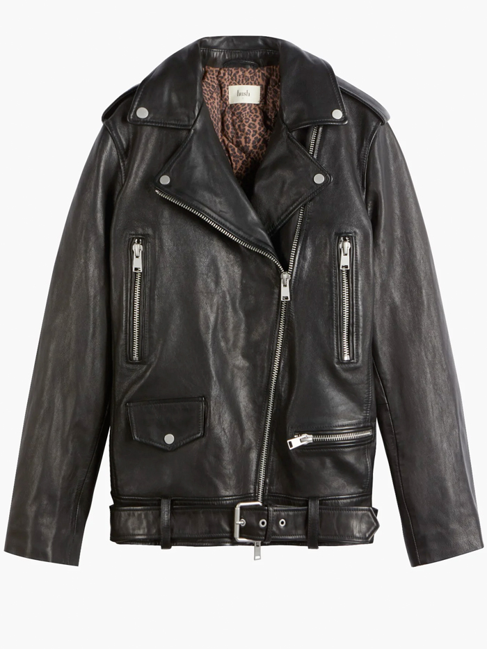 Hush Oversized Leather Jacket