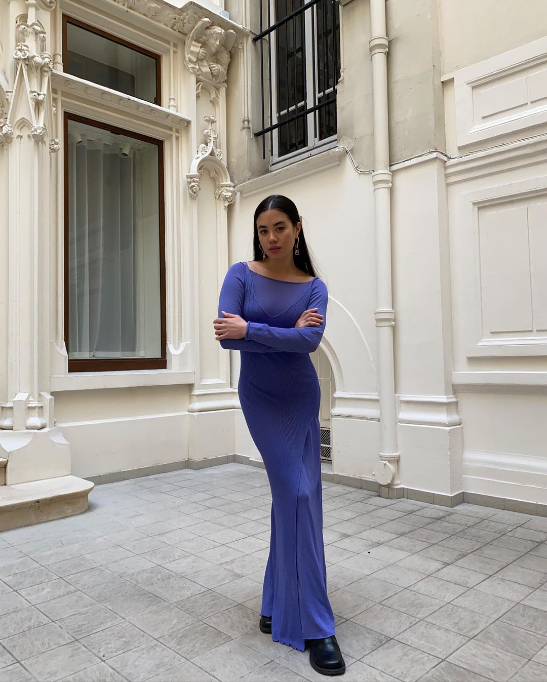 Influencers Wearing Spring Trends: @sasha.mei wears a maxi dress