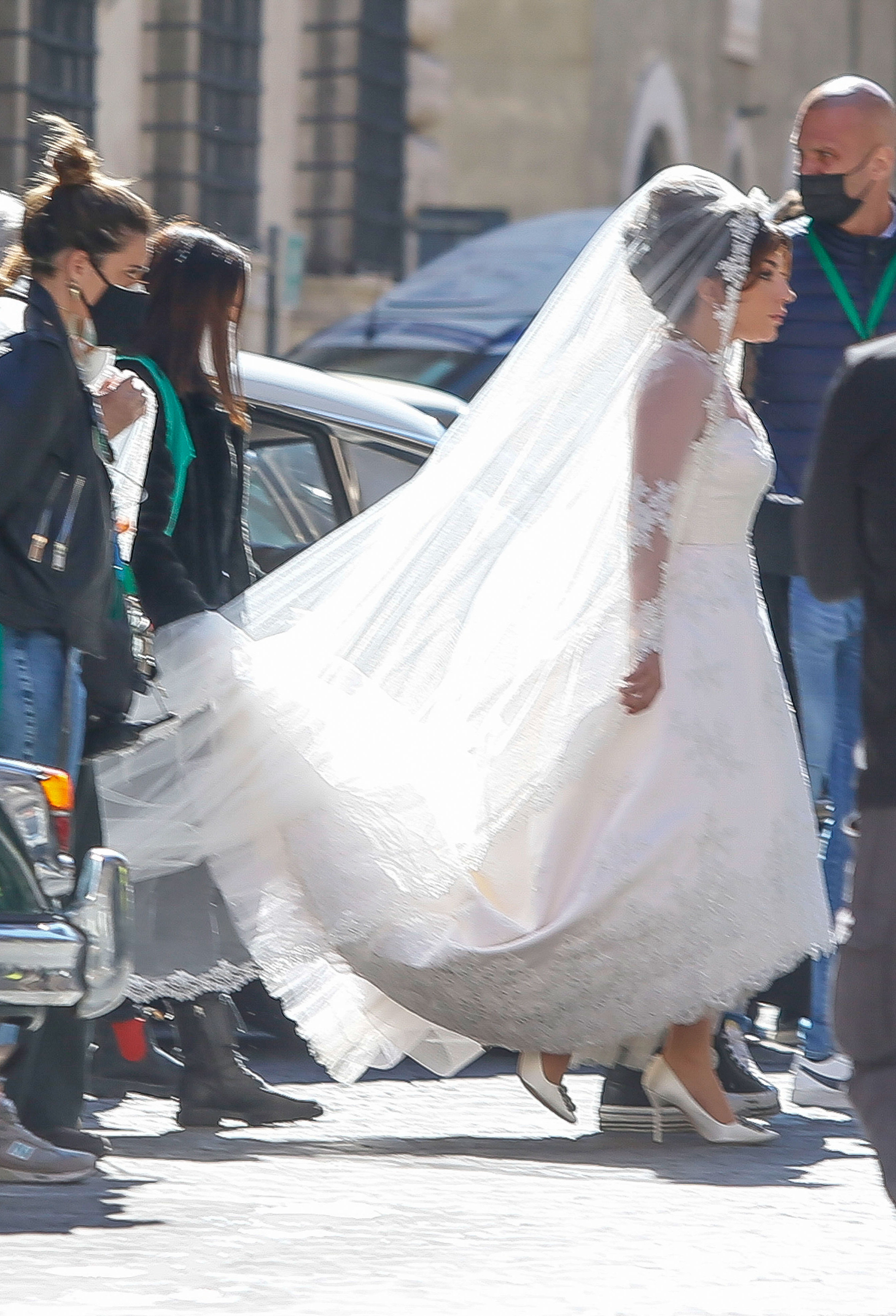 Lady Gaga Just Wore a Stunning Wedding Dress for a Movie | Who What Wear
