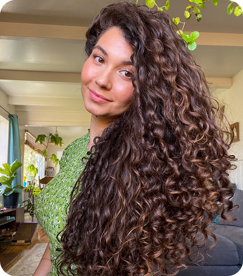 travel curly hair routine
