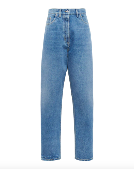 Prada Organic Denim Five-Pocket Jeans