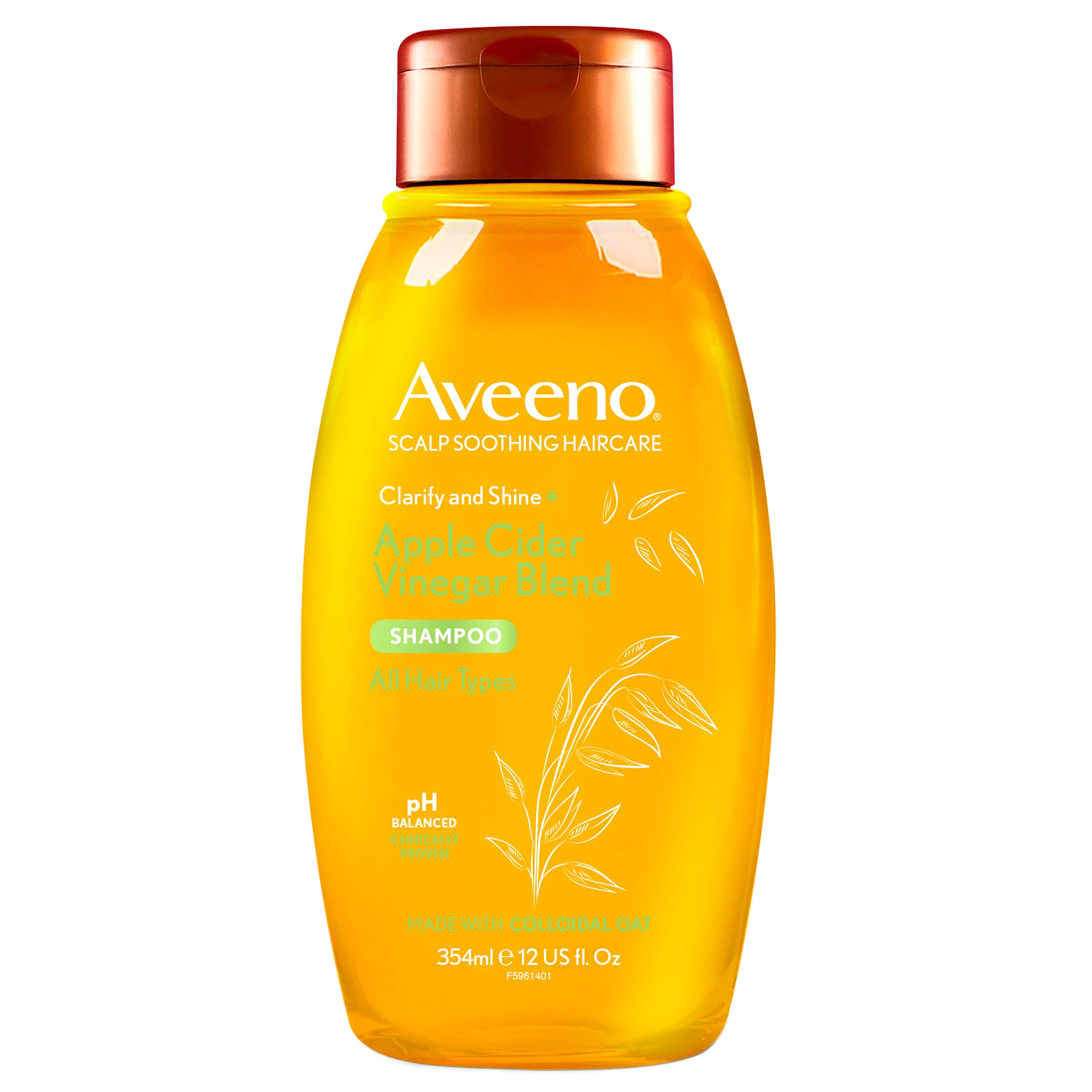 Best Scalp Hair Treatments: Aveeno Clarify and Shine+ Apple Cider Vinegar Shampoo