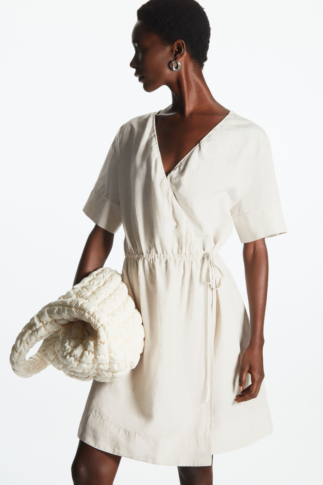 Trust Me—Your Wardrobe Needs This COS Gathered Midi Dress | Who What ...