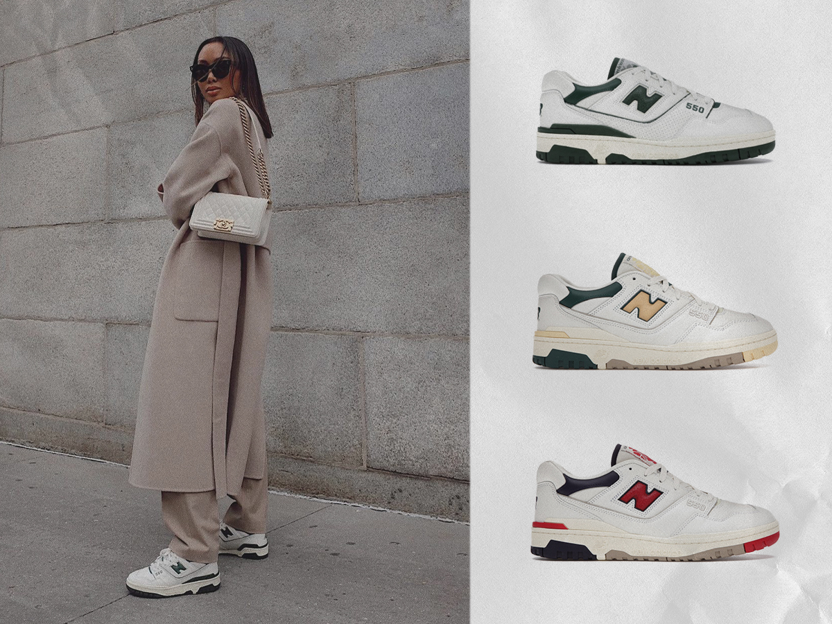 New Balance 550 Sneakers Are Latest It Sneakers in Fashion | Who What