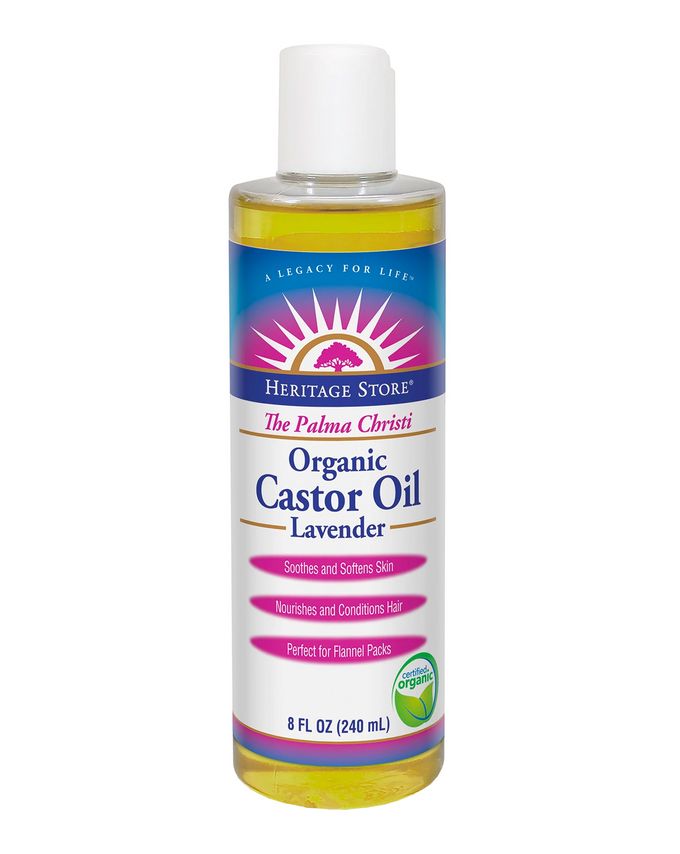 Heritage Store Organic Castor Oil Lavender