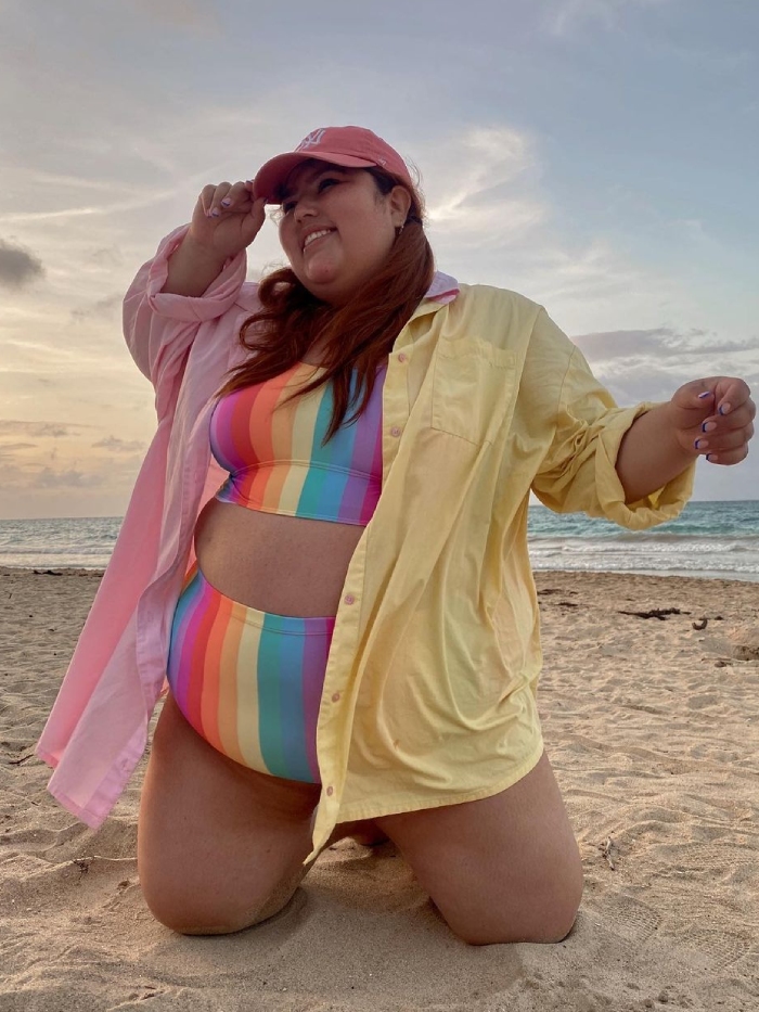 best plus-size swimsuit brands: jessica torres wearing collusion