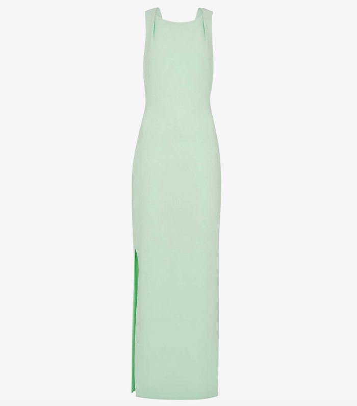 Whistles Tie Back Stretch-Crepe Maxi Dress
