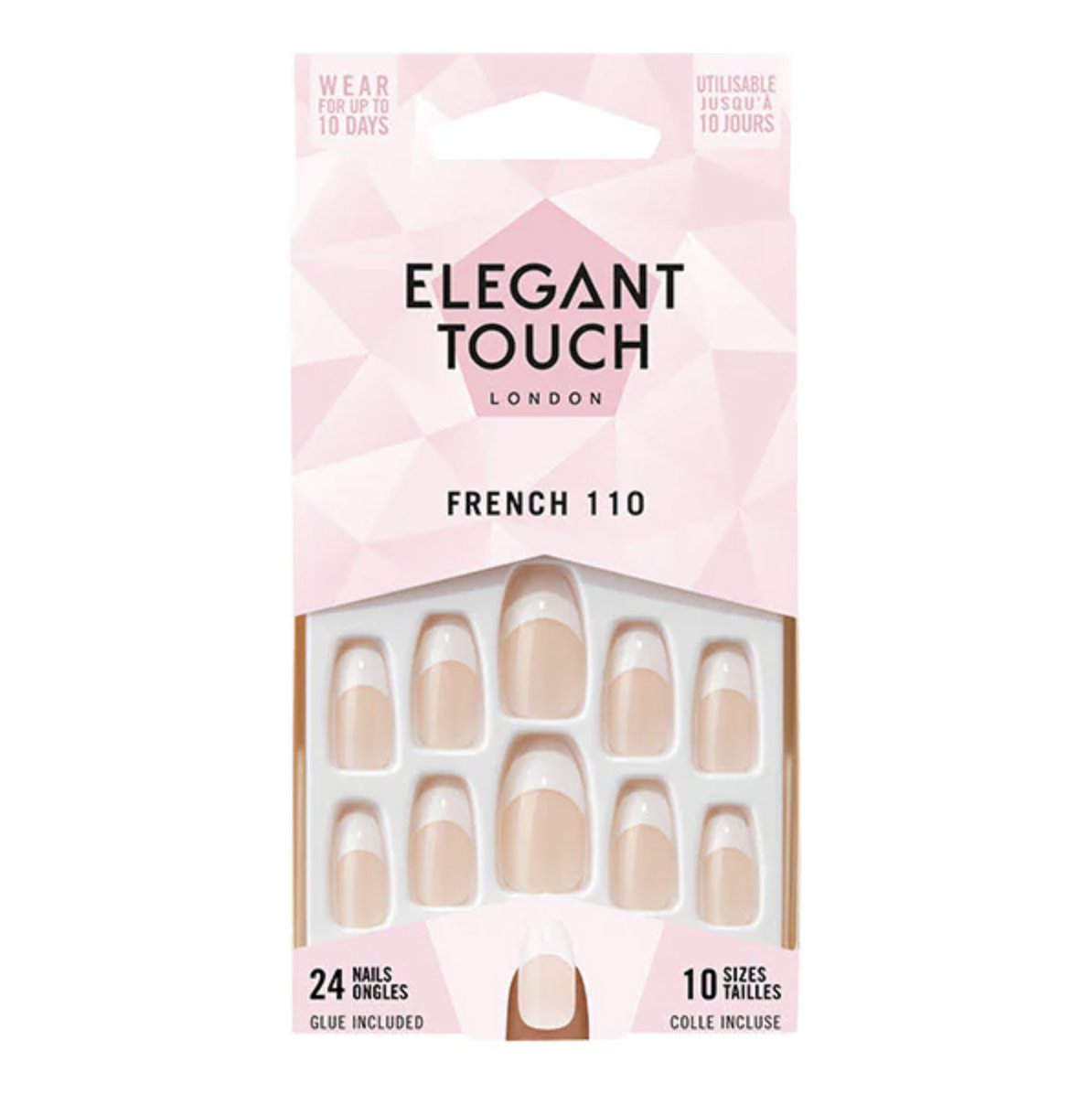 Elegant Touch French Pink 110 False Nails