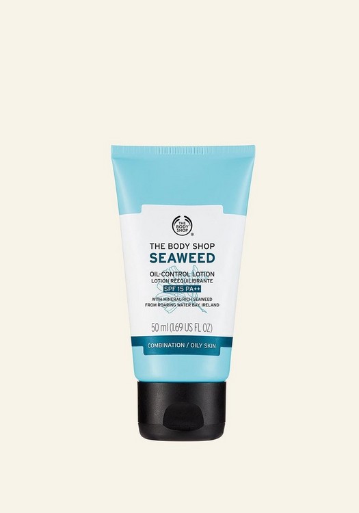 Best Moisturisers for Oily Skin: The Body Shop Seaweed Oil-Control Lotion SPF15