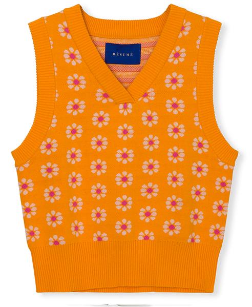 Résumé Feely Knit Vest Saffron