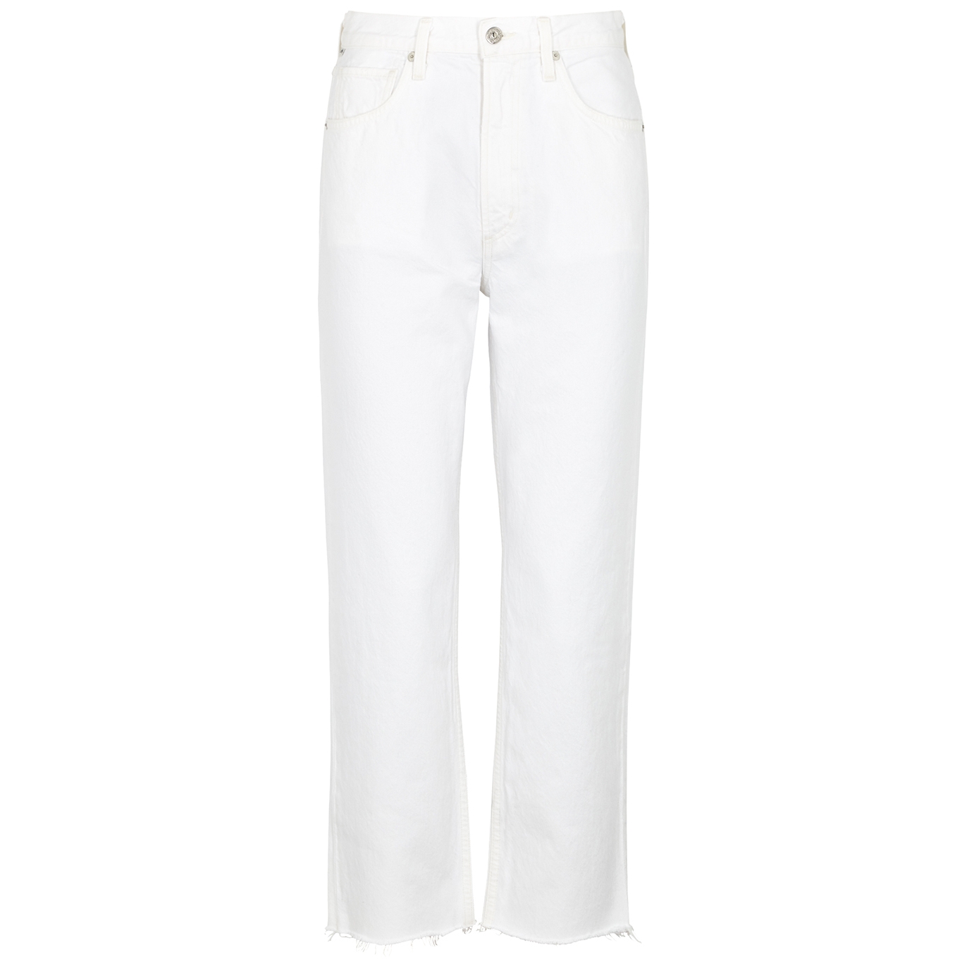 Citizens of Humanity Daphne White Straight-Leg Jeans