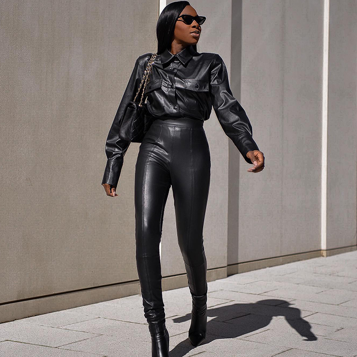 Vigilante Faial Lavar ventanas 6 Stylish Leather-Legging Outfits Cool Girls Wear on Repeat | Who What Wear